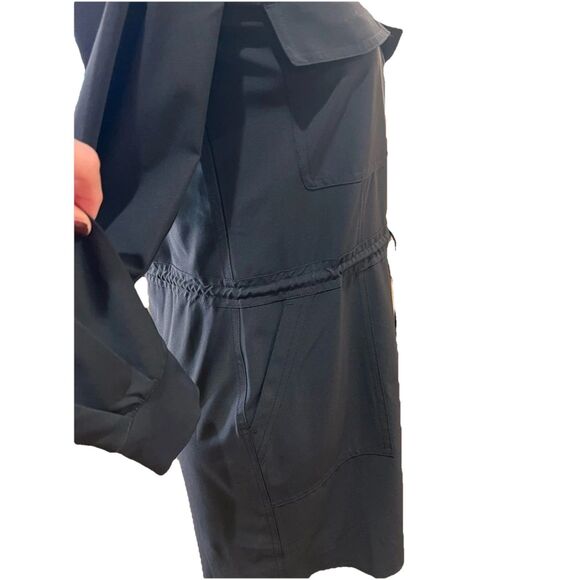 Athleta Zuma Black Featherweight Stretch Utility Shirt Dress XXS NWT Travel - Picture 3 of 12